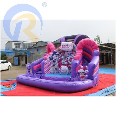 Pink LOL Temática Inflable Castillo Salto Combo Comercial Casa de salto con tobogán