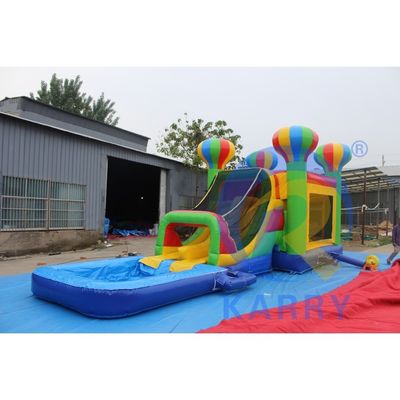 Combinación de toboganes de castillo inflable para la diversión de la fiesta Rango de edad 14 Años más Tarpaolin de PVC