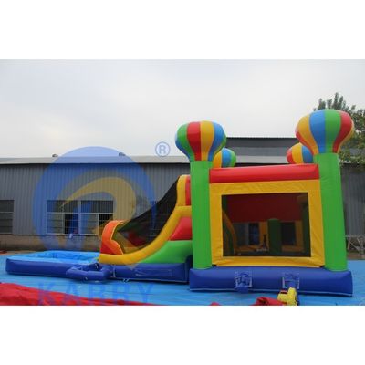 Combinación de toboganes de castillo inflable para la diversión de la fiesta Rango de edad 14 Años más Tarpaolin de PVC