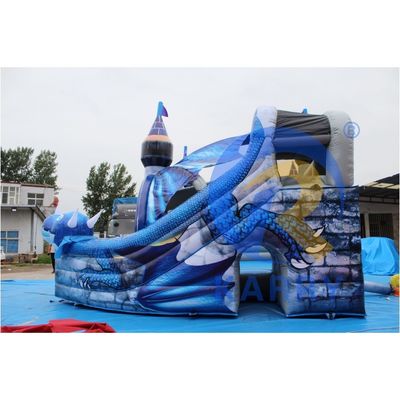 Kits de reparación de accesorios incluidos en Trend 3D Blue Dragon Castillo inflable con tobogán