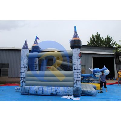 Kits de reparación de accesorios incluidos en Trend 3D Blue Dragon Castillo inflable con tobogán
