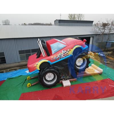 Commercial Red Off-Road Vehicle Inflatable Castle Jumping Combo para niños y adultos
