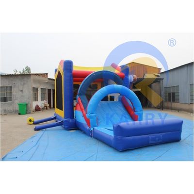 Portable PVC Baloncesto Parque de diversiones Salto Castillo Rebullante con tobogán 14 años arriba
