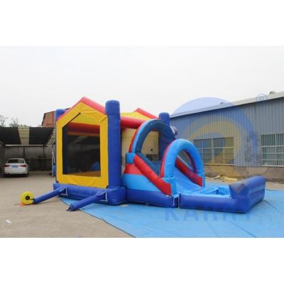 Portable PVC Baloncesto Parque de diversiones Salto Castillo Rebullante con tobogán 14 años arriba