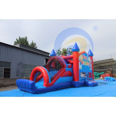 Unisex castillo inflable salto comercial combo casa de rebote con tobogán de obstáculos