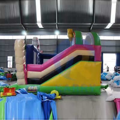 Combo de rebote inflable de PVC unisex con tobogán y rebote inflable del castillo del unicornio