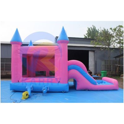 Carry amarillo PVC Inflable salpicador con tobogán Commercial Combinado Castillo Salto