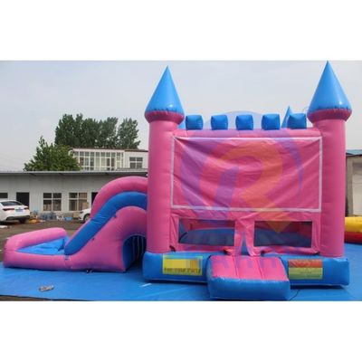 Carry amarillo PVC Inflable salpicador con tobogán Commercial Combinado Castillo Salto