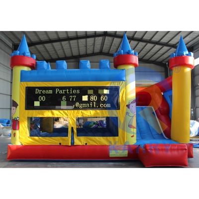 Slide en la diversión con la casa de rebote inflada de PVC para adultos y los kits de reparación incluidos