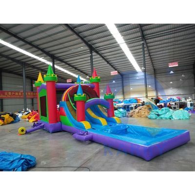 Jardín de juegos para niños al aire libre Castillo Slide Combo Casa de salto inflable con tobogán