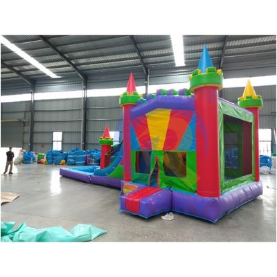 Jardín de juegos para niños al aire libre Castillo Slide Combo Casa de salto inflable con tobogán