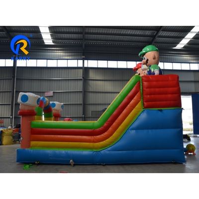 Alquiler comercial de bajo precio 2023 Diseño Mario Cartoon Castillo de salpicaduras Puente inflable