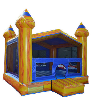 Casita de rebote infláble pequeño Castillo tobogán con soplador e inflables de rebote salto