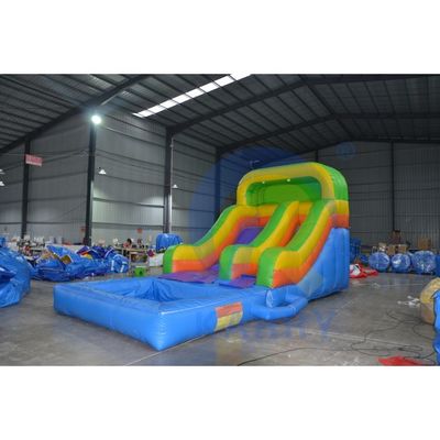Gran tobogán de agua comercial de tamaño adulto con capacidad máxima de 100-500 kg
