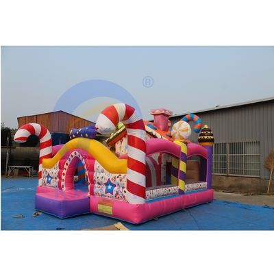 Envío expreso Dulces dulces Sugar Shack Casa de rebote inflable para niños Parque de juegos