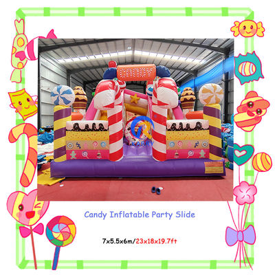 Envío expreso Dulces dulces Sugar Shack Casa de rebote inflable para niños Parque de juegos