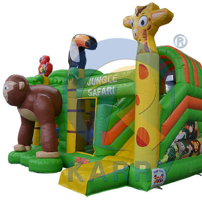Casa de rebote inflable portátil con tobogán castillos de salto aéreo tobogán de agua pequeño portero