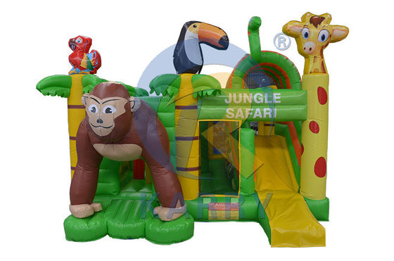 Casa de rebote inflable portátil con tobogán castillos de salto aéreo tobogán de agua pequeño portero