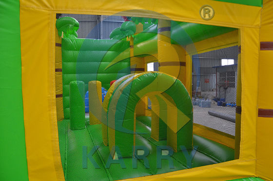 Casa de rebote inflable portátil con tobogán castillos de salto aéreo tobogán de agua pequeño portero
