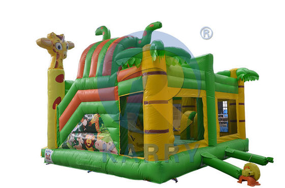 Casa de rebote inflable portátil con tobogán castillos de salto aéreo tobogán de agua pequeño portero