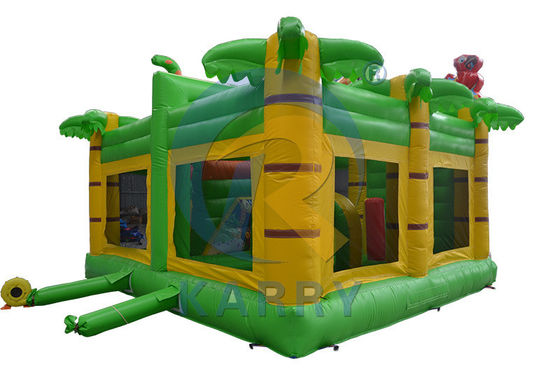 Casa de rebote inflable portátil con tobogán castillos de salto aéreo tobogán de agua pequeño portero