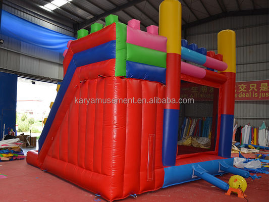 Unisex patio trasero fiesta inflable castillo de salto combinado tobogán acuático con piscina y tobogán