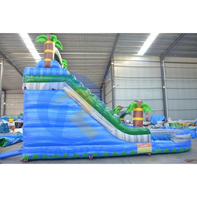 Tamaño personalizado tobogán de agua inflable comercial con piscina certificado CE/EN71/EN14960