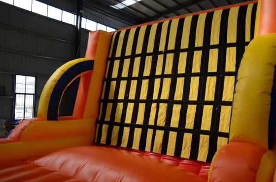 Juego de deporte de pared pegajosa inflable con ropa de pasta comercial y soplador con soplador