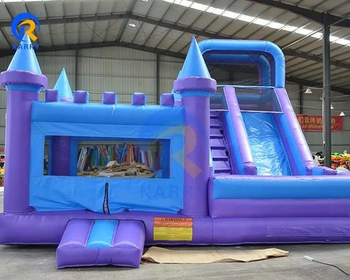 Conjunto de fiestas personalizado Castillo inflable Moon Bounce House tobogán acuático Combo Género unisex