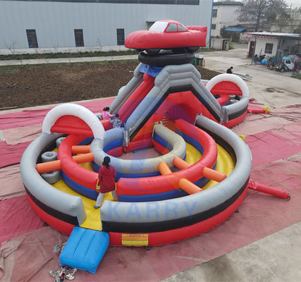 CE soplador y accesorios de reparación incluidos en el parque acuático inflable de verano personalizado