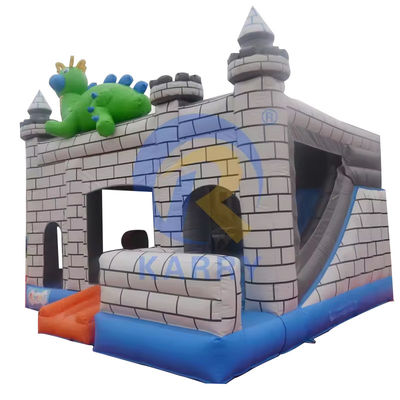 Dino Commercial Bouncy Castle Inflatable con Slide y los kits de reparación de accesorios