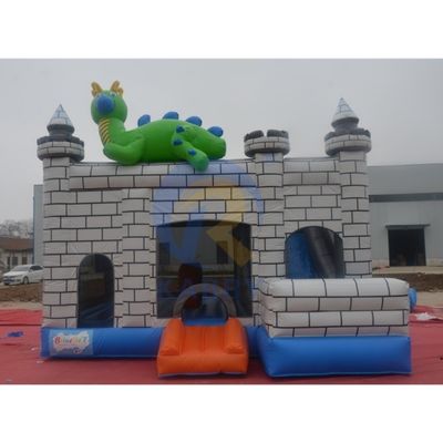 Dino Commercial Bouncy Castle Inflatable con Slide y los kits de reparación de accesorios