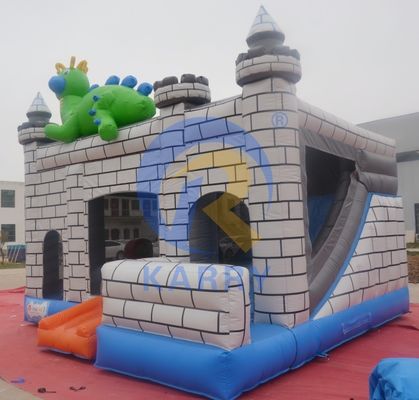 Dino Commercial Bouncy Castle Inflatable con Slide y los kits de reparación de accesorios