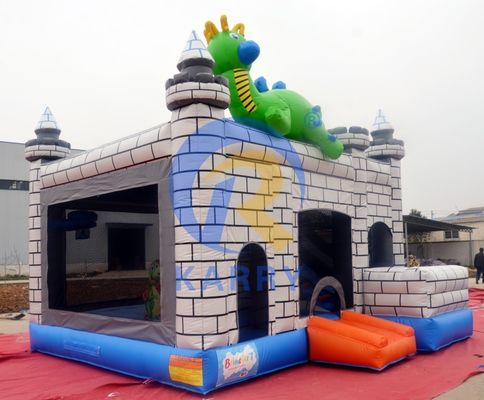 Dino Commercial Bouncy Castle Inflatable con Slide y los kits de reparación de accesorios