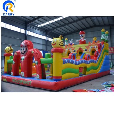 PORTABLE Comercial Inflable Salto en el aire Castillo de diseño Mario Parque de juegos