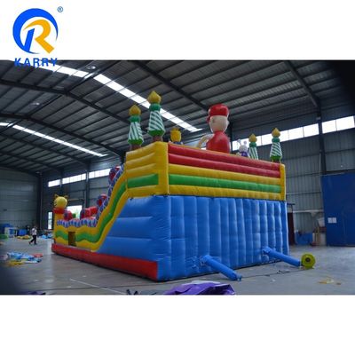 PORTABLE Comercial Inflable Salto en el aire Castillo de diseño Mario Parque de juegos