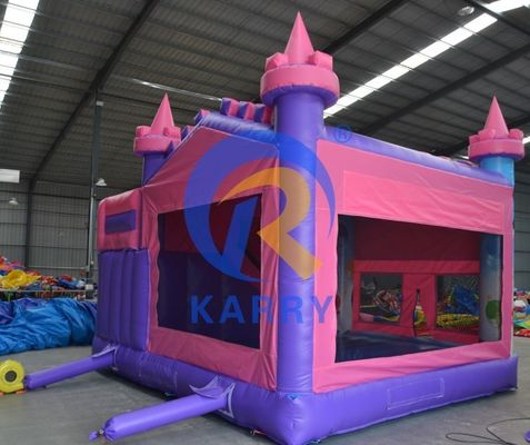 14 años de fiesta de cumpleaños de PVC castillo de salto inflable con tobogán 5 * 5m y accesorios