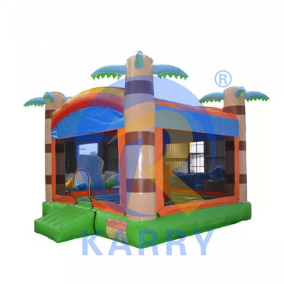 Interiores Inflables Comerciales Para Niños Palma Bounce House Pequeño Castillo de Salto