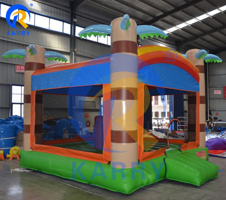 Interiores Inflables Comerciales Para Niños Palma Bounce House Pequeño Castillo de Salto
