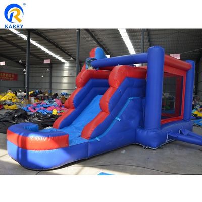 Casa de rebote inflable de Spiderman para niños con tobogán