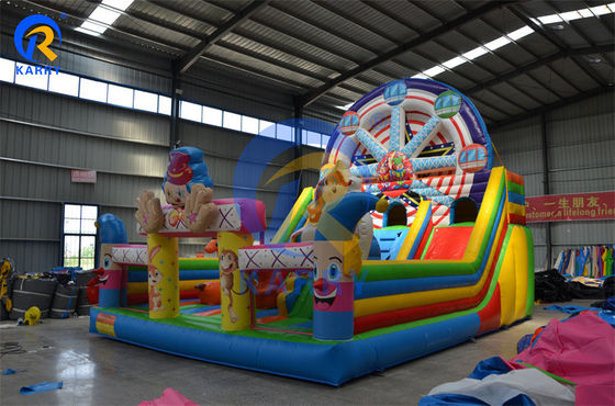Color personalizado Unisex Gran Rueda Inflable Trampolín de Castillo Rebotador para Comercial