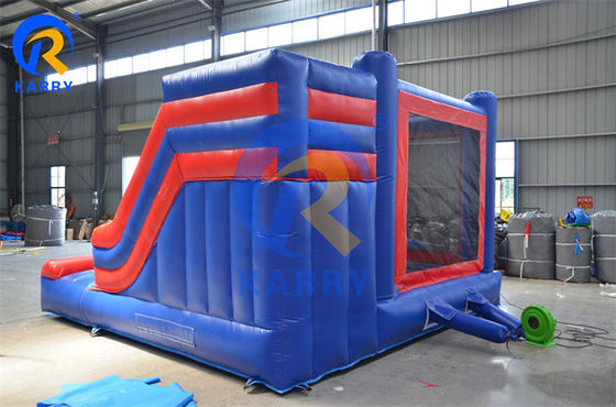Casa de salto comercial hinchable Spiderman con diapositiva con material de PVC certificado EN14960