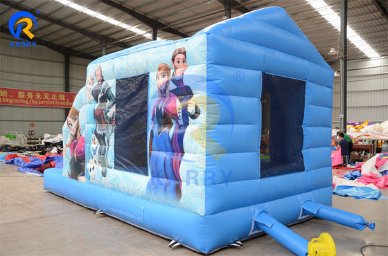 Commercial Inflable Bounce House Combo Slide Portátil Castillo congelado para fiestas divertidas