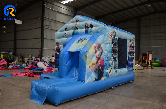 Commercial Inflable Bounce House Combo Slide Portátil Castillo congelado para fiestas divertidas