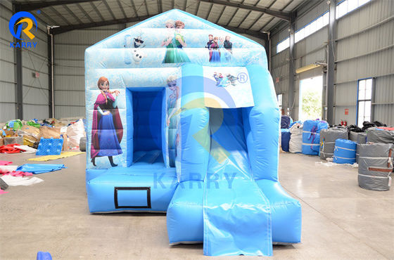 Commercial Inflable Bounce House Combo Slide Portátil Castillo congelado para fiestas divertidas