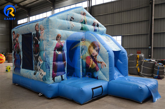 Commercial Inflable Bounce House Combo Slide Portátil Castillo congelado para fiestas divertidas