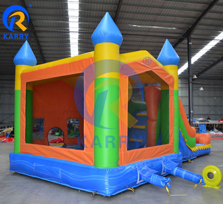 EN71/EN14960 Certificado húmedo y seco Unisex de agua soplado hasta el castillo Casa de rebote con tobogán