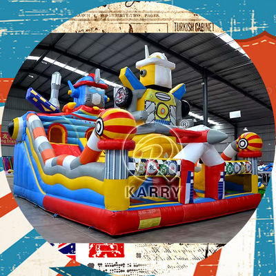 Aerotransporte Inflable Castillo Parque de juegos para la ciudad de la gran diversión Bounce House Bouncer Slide