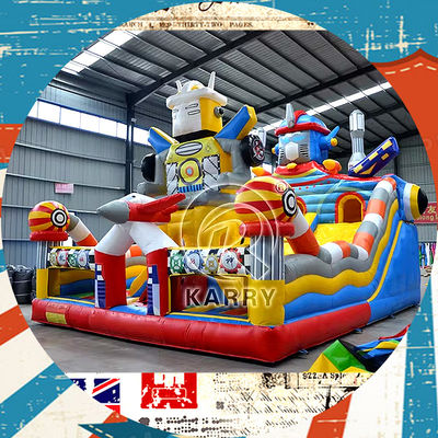 Aerotransporte Inflable Castillo Parque de juegos para la ciudad de la gran diversión Bounce House Bouncer Slide