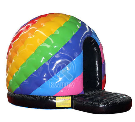Commercial Kid Trampolín Disco Dome Castillo Inflable con música ligera